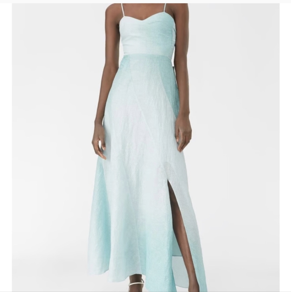 REBECCA TAYLOR Textured Dip Dye Tank Dress Size 0